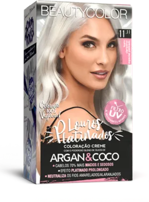 Coloração Permanente 11.11 Loiro Claríssimo Platinado Louros Platinados Beautycolor