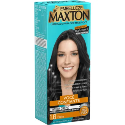 Coloração Permanente 1.0 Preto Maxton