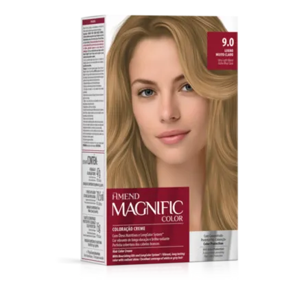 Kit Coloração Magnific Color 9.0 Louro Muito Claro Amend