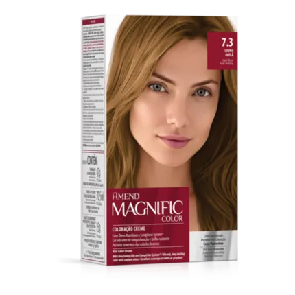 Kit Coloração Magnific Color 7.3 Louro Avelã Amend