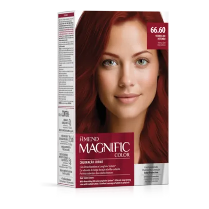 Kit Coloração Magnific Color 66.60 Vermelho Intenso Amend