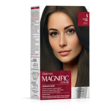 Kit Coloração Magnific Color 5.0 Castanho Claro Amend