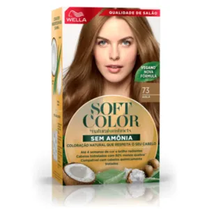 Coloração Sem Amônia Soft Color 73 Avelã Wella