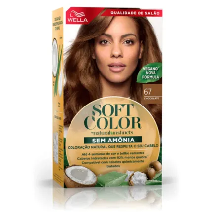 Coloração Sem Amônia Soft Color 67 Chocolate Wella