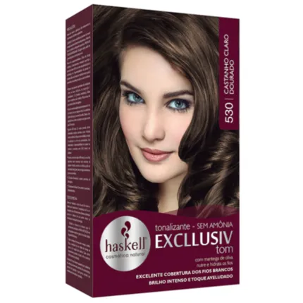 Tonalizante Exclusiv Tom 530 Castanho Claro Dourado Haskell