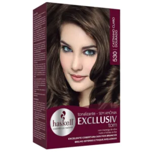 Tonalizante Exclusiv Tom 530 Castanho Claro Dourado Haskell
