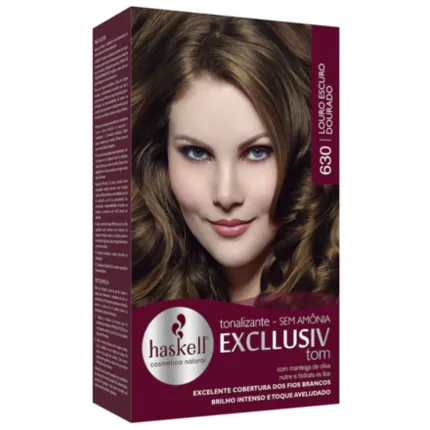 Tonalizante Exclusiv Tom 630 Louro Escuro Dourado Haskell