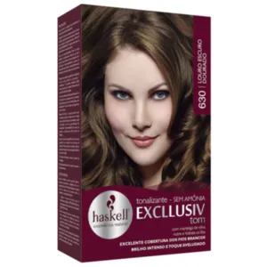Tonalizante Exclusiv Tom 630 Louro Escuro Dourado Haskell