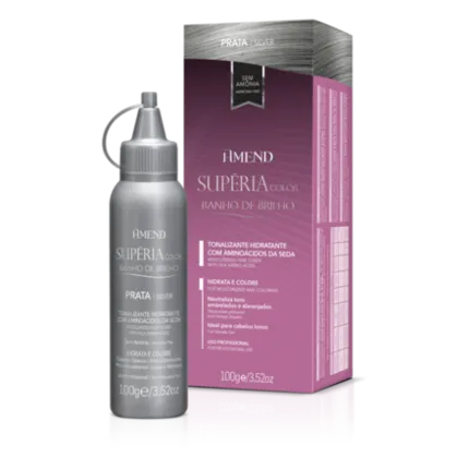 Banho de Brilho Prata Supéria Color Amend 100g