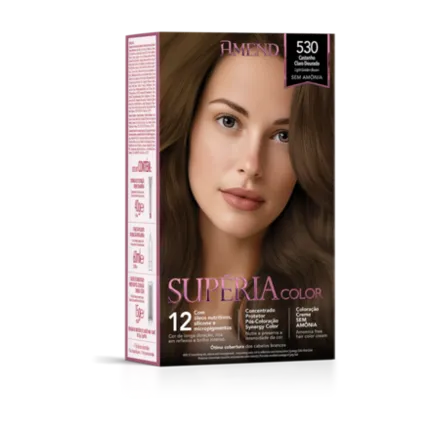 Tonalizante Supéria Color 530 Castanho Claro Dourado Amend