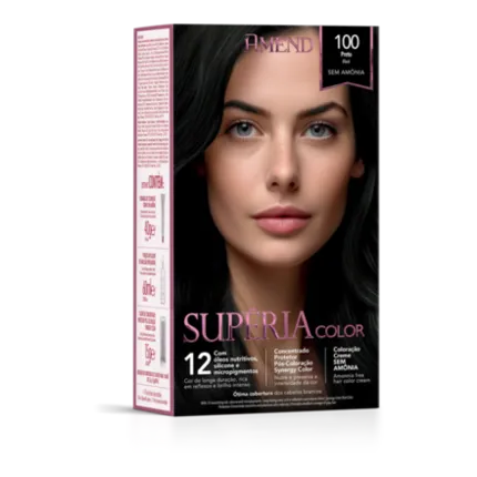 Tonalizante Supéria Color 100 Preto Amend