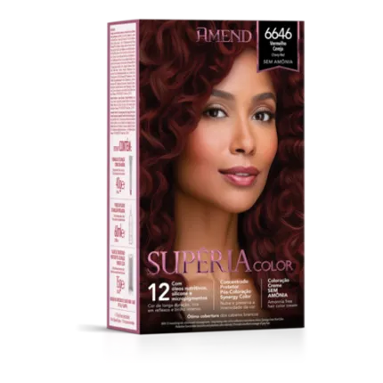Tonalizante Supéria Color 6646 Vermelho Cereja Amend