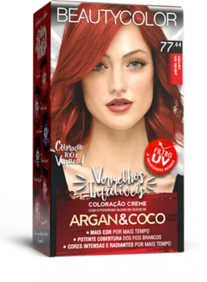 Coloração Permanente 77.44 Paixão em Carmim Vermelhos Infalíveis Beautycolor