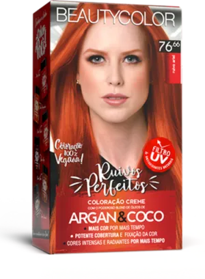 Coloração Permanente 76.66 Ruivo Ariel Ruivos Perfeitos Beautycolor