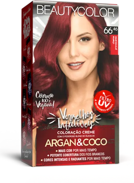 Coloração Permanente 66.46 Chama Provocante Vermelhos Infalíveis Beautycolor