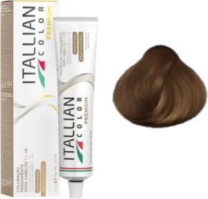 Coloração Permanente Itallian Color Premium 7.37 Loiro Morena Iluminada