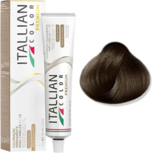 Coloração Permanente Itallian Color Premium 7.7 Loiro Marrom