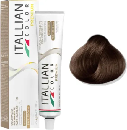 Coloração Permanente Itallian Color Premium 7.34 Loiro Dourado Cobre