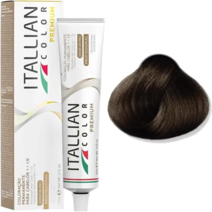 Coloração Permanente Itallian Color 6.7 Loiro Escuro Marrom