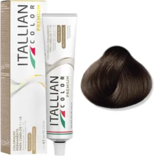 Coloração Permanente Itallian Color Premium 5.3 Castanho Claro Dourado