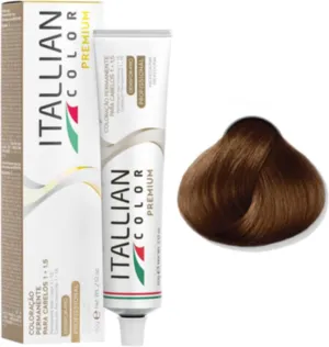Coloração Permanente Itallian Color Premium 6.4 Loiro Escuro Cobre