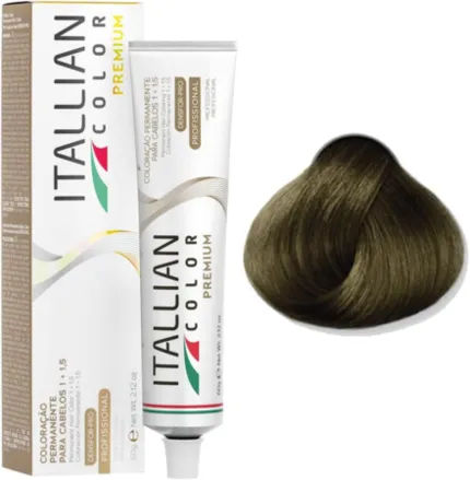 Coloração Permanente Itallian Color Premium 6.3 Loiro Escuro Dourado