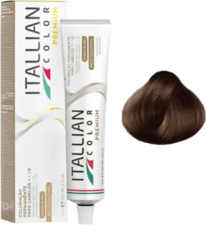 Coloração Permanente Itallian Color Premium 6.31 Loiro Escuro Dourado Cinza