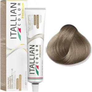 Coloração Permanente Itallian Color Premium 10.01 Loiro Platina Natural Cinza
