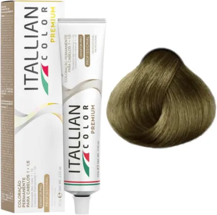 Coloração Permanente Itallian Color Premium 8.3 Loiro Claro Dourado