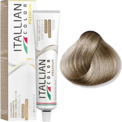 Coloração Permanente Itallian Color Premium 11.11 Loiro Ultraclaro Cinza Intenso