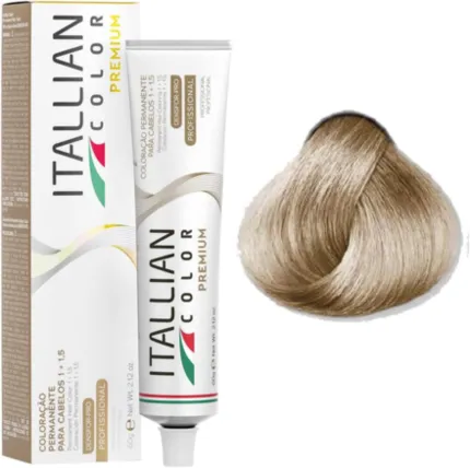 Coloração Permanente Itallian Color Premium 12.1 Loiro Ultraclaríssimo Cinza