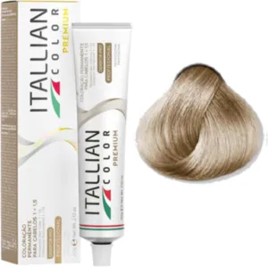 Coloração Permanente Itallian Color Premium 12.1 Loiro Ultraclaríssimo Cinza
