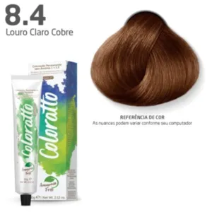 Coloração Permanente sem Amônia 8.4 Louro Claro Cobre