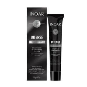 Coloração Permanente Vegana Intense Inoar 8.1 Louro Claro Cinza
