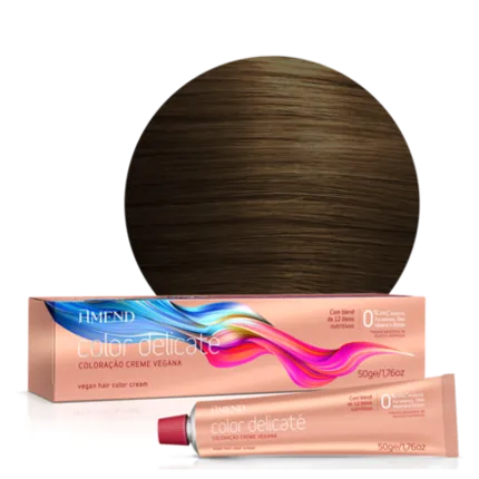 Coloração Vegana Amend Color Delicaté 5.3 Castanho Claro Dourado