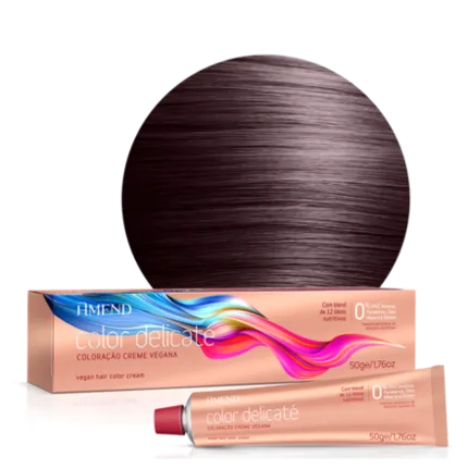 Coloração Vegana Amend Color Delicaté 55.46 Vermelho Amora