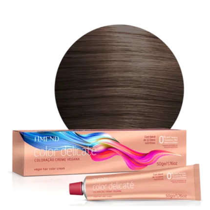 Coloração Vegana Amend Color Delicaté 7.1 Louro Médio Acinzentado