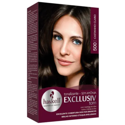 Tonalizante Exclusiv Tom 500 Castanho Claro Haskell