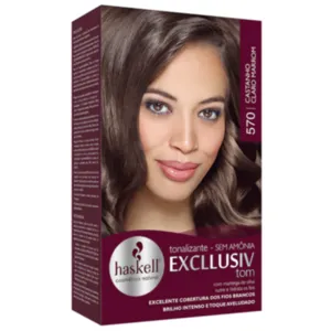 Tonalizante Exclusiv Tom 570 Castanho Claro Marrom Haskell