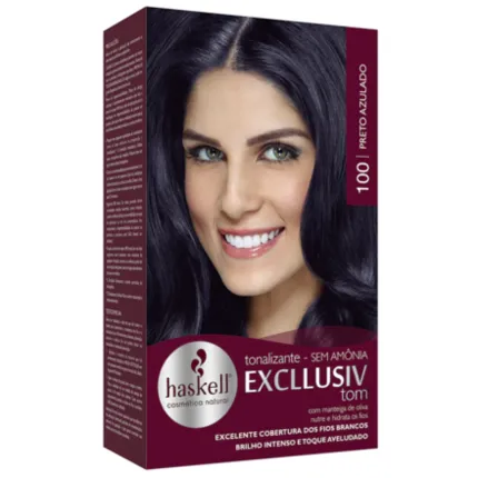 Tonalizante Exclusiv Tom 100 Preto Azulado Haskell