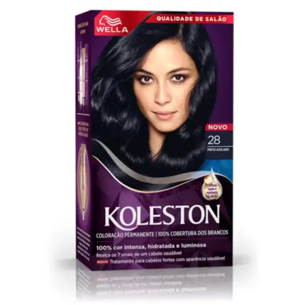Coloração Permanente 28 Preto Azulado Koleston
