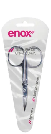 Tesoura De Unha Curva Pouch Aço Inox Enox