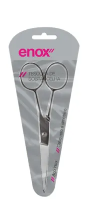 Tesoura Para Sobrancelha Aço Inox Enox