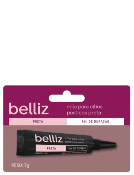 Cola Para Cilios Postiços (cor preta) Belliz