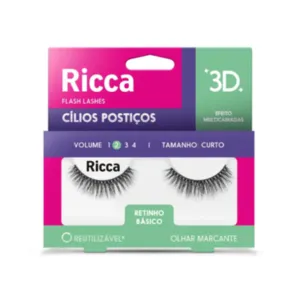 Cílios 3D Vol02 Retinho e Básico Ricca