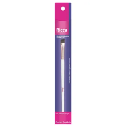 Pincel Rose Gold Delineador Chanfrado Ricca