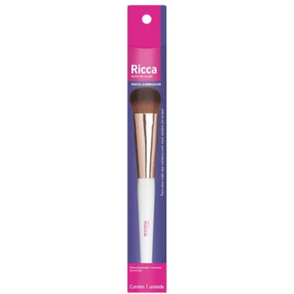 Pincel Rose Gold Iluminador Ricca