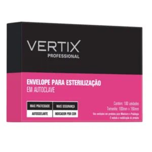 Envelope Para Esterilização 10X16Cm Vertix