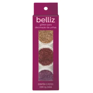Glitter Para Decoração De Unhas Belliz