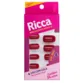 Unhas Postiças Vermelho Bordô Uso com Cola Ricca